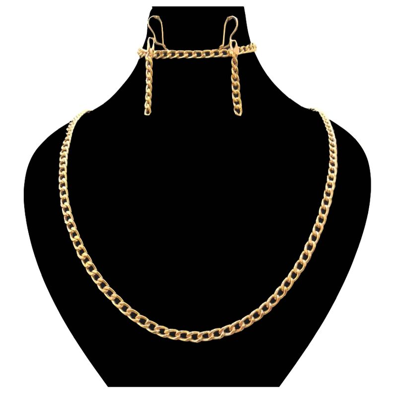 نیم ست طلا 18 عیار زنانه دوست خوب مدل dk1003